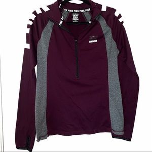 VS Pink Quarter Zip Sweater